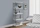 Monarch Specialties Inc. White 60" Tempered Glass Bookcase-3