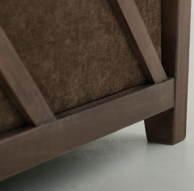 International Furniture Direct Walnut Brown/Reddish Brown Accent Chair-4