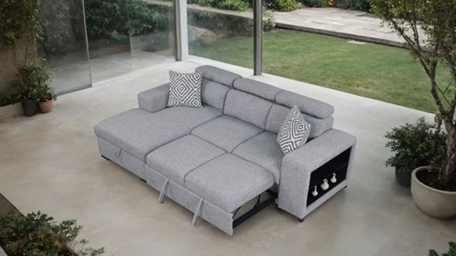 Furniture of America® Chatteris Gray Sectional-2