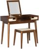 Linon Cammie 2-Piece Walnut Vanity Mirror Set-0