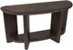 Magnussen Home® Upton Coffee Bean Brown Shaped Sofa Table-5