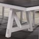 New Classic® Home Furnishings Maisie Dark Brown Dining Table with White Base-2