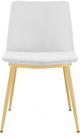 Armen Living Messina 2-Piece White Dining Chairs-1