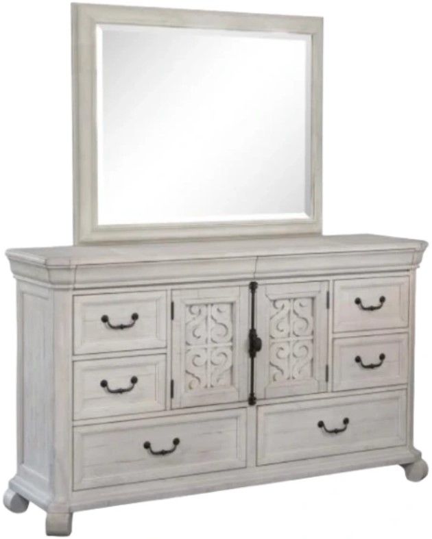 Magnussen Home® Charleston White Dove Dresser and Mirror-0