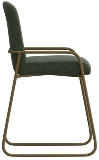 International Furniture Direct Seating Gold/Olive Bar Stool-3