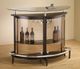Coaster® Amarillo Black/Chrome 2-Tier Bar Unit-4