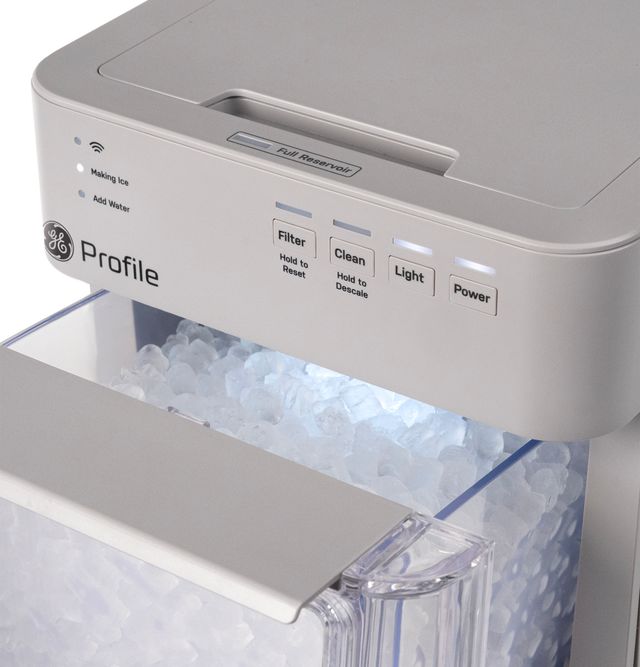 GE Profile™ Opal™ Mini 9" 34 lb. Stone Gray Nugget Ice Maker-3