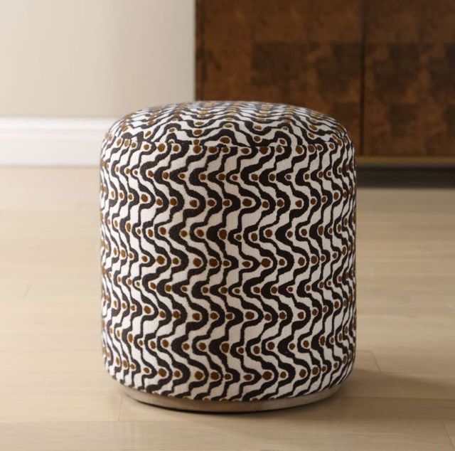 Uttermost® Cas Espresso Plush Ottoman-1
