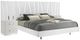 New Classic® Home Furnishings Europa Glossy White King Panel Bed with Nightstand-0