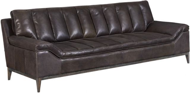 Hooker® Furniture SS Kandor Debonair Graphite Leather Sofa-0