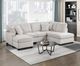 Homelegance® Lawson 2-Piece Taupe Left-Arm Facing Chaise Sectional-1