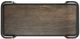 Universal Explore Home™ Modern Dark Gray/Smoked Bronze Bar Cart-2