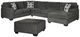 Signature Design by Ashley® Ballinasloe 4-Piece Smoke Sectional with Ottoman-0
