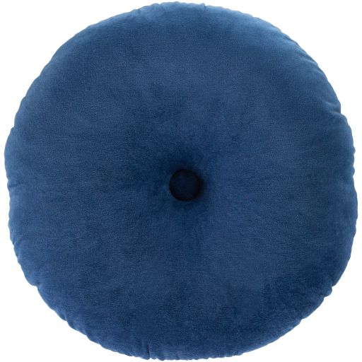 Surya Cotton Velvet Navy 18"x18" Toss Pillow-3