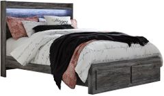 Signature Design by Ashley® Baystorm Gray Queen 2-Drawer Storage Panel Bed