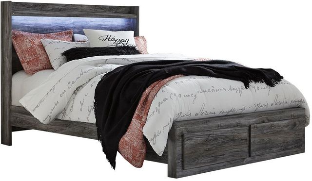Signature Design by Ashley® Baystorm Gray Queen 2-Drawer Storage Panel Bed-0