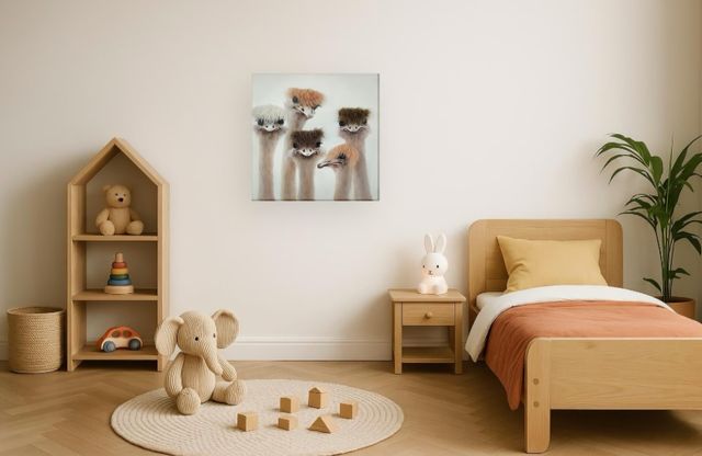 Classy Living Contemplative Feathered Expressions Wall Art-1
