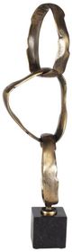 Uttermost® Loopform Hand-Finished Brass Ring Sculpture-5