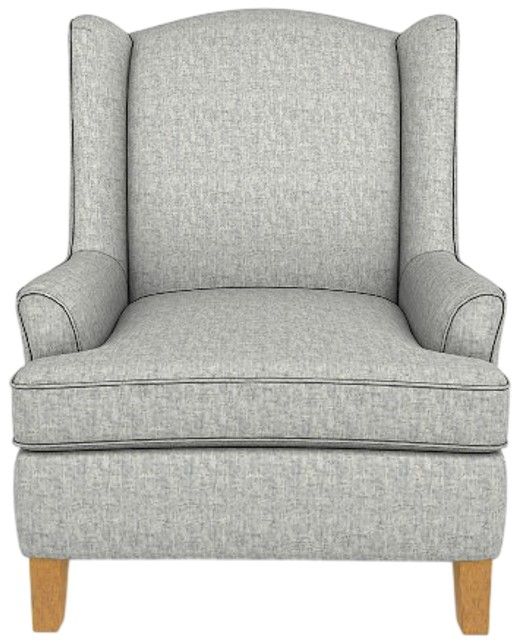 Best® Home Furnishings Customizable Andrea Wing Back Chair with Honey Birch Legs-1