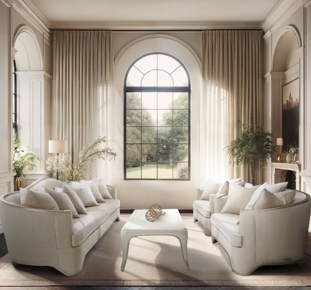 Michael Amini® London Place Creamy Pearl Cocktail Table-1