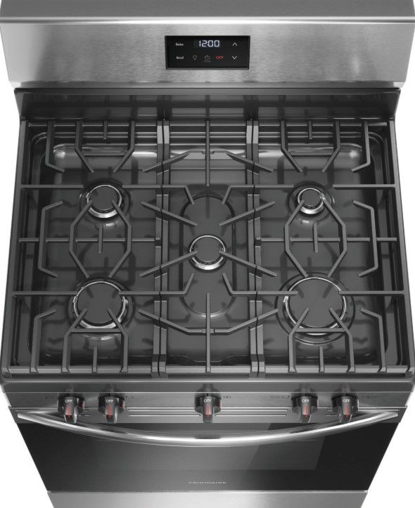 Frigidaire® 30" Stainless Steel Freestanding Gas Range-3