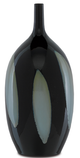 Currey & Company Let Us Twist The Glass Black/Blue Tall Vase-0