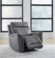 Liberty Furniture Cooper Blue Gray Leather Power Recliner-3