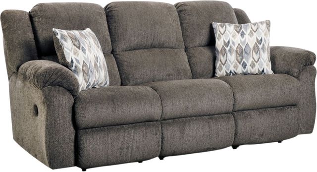 HomeStretch Newport Clove Double Manual Reclining Sofa-0