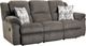 HomeStretch Newport Clove Double Manual Reclining Sofa-0