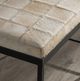 Classic Home Achen Black/Dusty Cream Hide 28" Bench -4