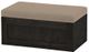 Crate Designs™ Furniture Espresso Upholstered Storage Chest-0