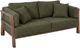 International Furniture Direct Roots Brown/Green Sofa-0