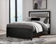 Signature Design by Ashley® Maeling Black Full Upholstered Panel Bed-1