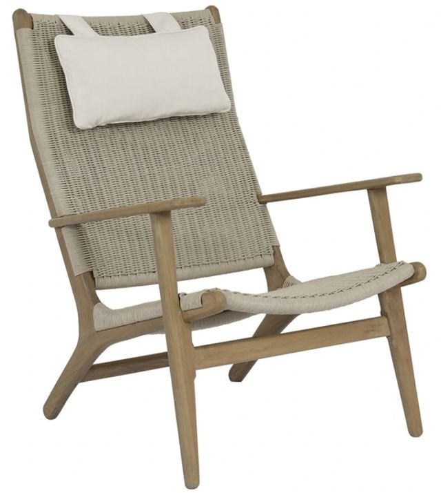 Sunset West Sedona Natural Natural Materials/Wooden Outdoor High Back Chair -0