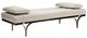 Caracole® Head to Head Modern Edge Beige/Satin Ebony Daybed Bench-0