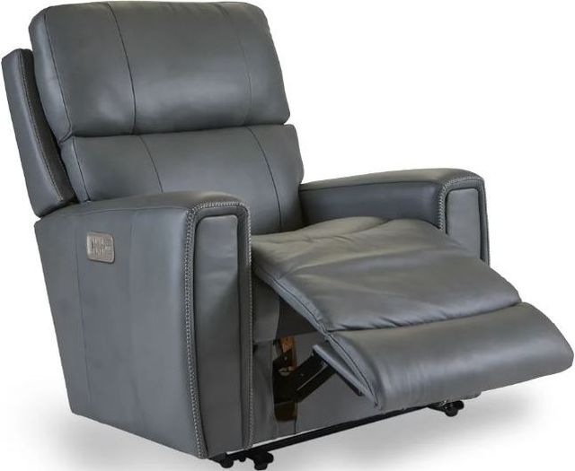 La-Z-Boy® Apollo Blue Grey Leather Power Wall Recliner with Headrest and Lumbar-1
