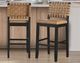 Steve Silver Co. Reid Black/Saddle Brown Barstool-1