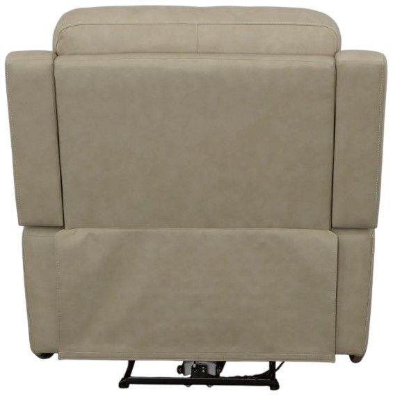 Flexsteel® Henry Light Beige Power Recliner with Power Headrest and Lumbar-3