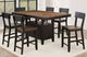 Steve Silver Co. Bermuda Black/Dark Brown Storage Counter Table with Leaf-1