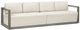 Uttermost® Uttermost® Remsen Weathered Gray/Oyster Wood Indoor-Outdoor Gray Sofa with Cushion-0