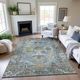 Dalyn™ Rug Company Silk Road SR8 Aqua 5'x8' Area Rug-4