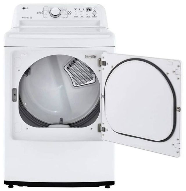LG 7.3 Cu. Ft. White Front Load Electric Dryer-1