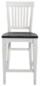 Liberty Furniture Allyson Park Charcoal/Wirebrushed White Counter Height Slat Back Chair-2