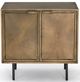 Four Hands Sunburst Aged Brass Cabinet Nightstand-1