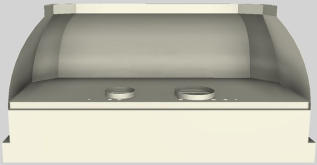 Vent-A-Hood® Designer Series 60" Biscuit Wall Mounted Range Hood-2