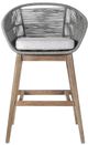 Armen Living Tutti Frutti Aged Teak/Grey Indoor Outdoor Bar Stool-1