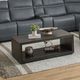 Flexsteel® Waterfall Black Coffee Table with Casters-4