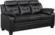 Coaster® Finley 2-Piece Black Stationary Seating Set-4