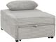 Powell® Dozer Gray Curdoroy Twin Sleeper Chair-5