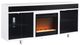 Signature Design by Ashley® Gardoni Black/White 72" TV Stand with Electric Fireplace-0